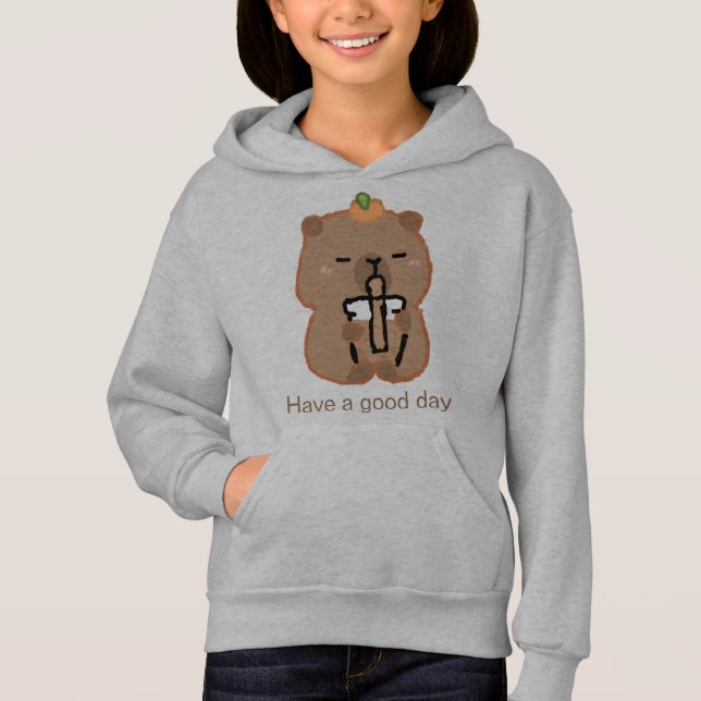 cure capybara hoodie (Front)