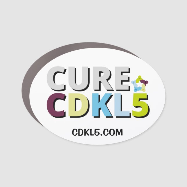 Cure CDKL5 Car Magnet (Front)
