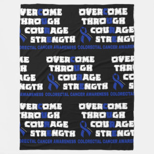 CURE...Colorectal Cancer Fleece Blanket