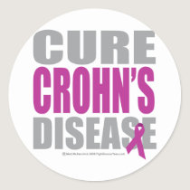 Cure Crohn's Disease Classic Round Sticker