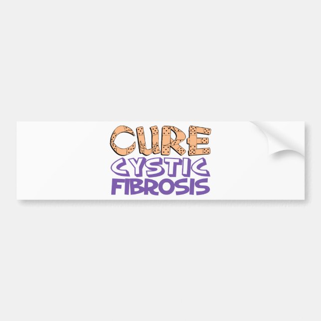 Cure Cystic Fibrosis Bumper Sticker (Front)