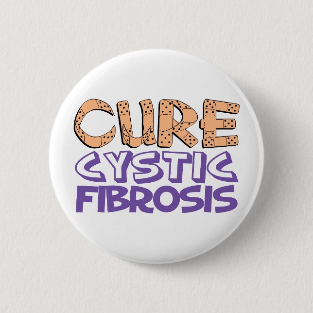 Cure Cystic Fibrosis Pinback Button (Front)