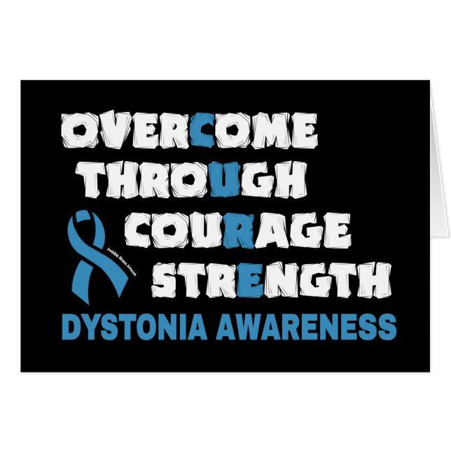 CURE...Dystonia Cards (Front Horizontal)