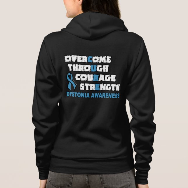 CURE...Dystonia Hoodie (Back)