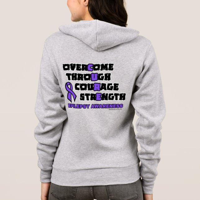 CURE...Epilepsy Hoodie (Back)
