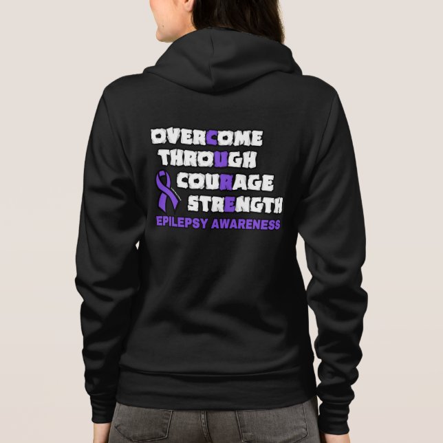 CURE...Epilepsy Hoodie (Back)