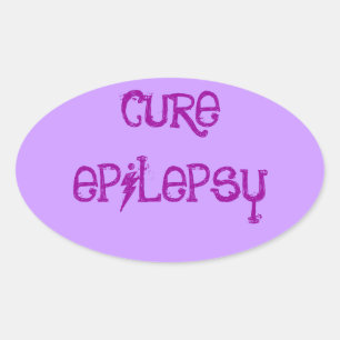 CURE EPILEPSY OVAL STICKER