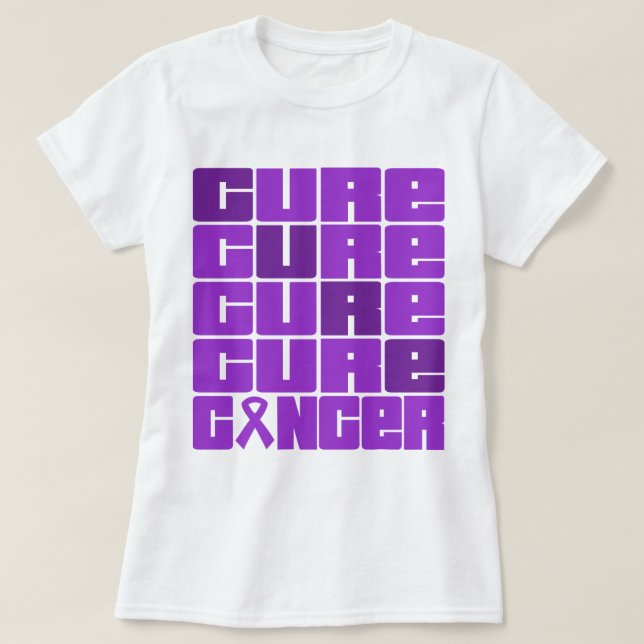 CURE GIST Cancer Collage T-Shirt (Design Front)