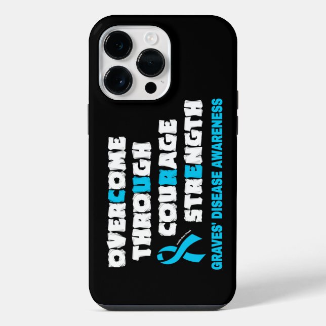 CURE...Graves'  Iphone Case (Back)