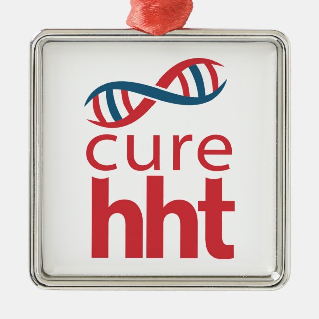 Cure HHT Metal Ornament (Front)
