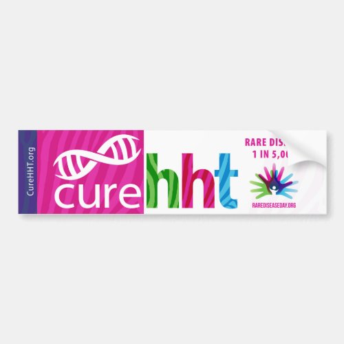 Cure HHT Rare Disease Bumper Sticker