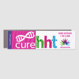 Cure HHT Rare Disease Car Magnet