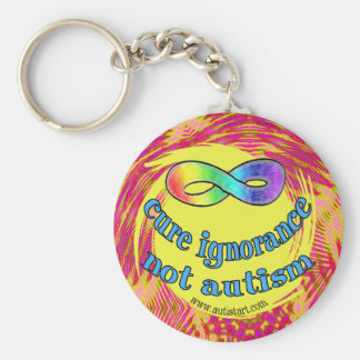 Cure Ignorance Not Autism Keychain