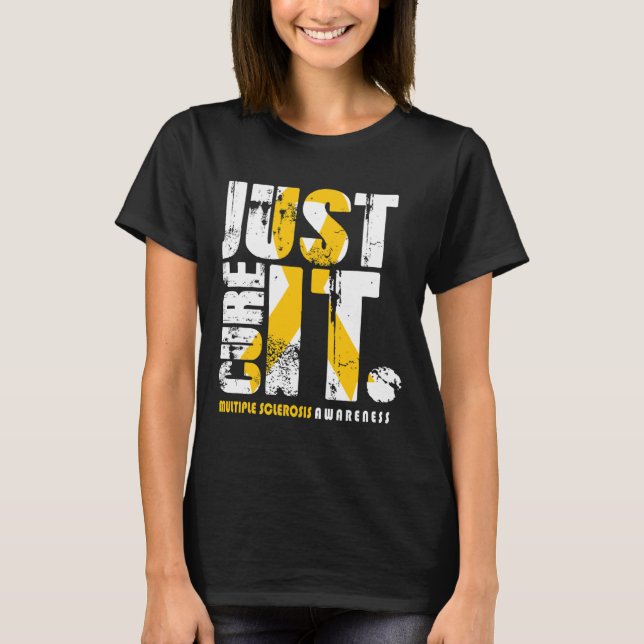 Cure It Multiple Sclerosis Awareness Support  T-Shirt (Front)