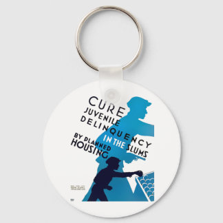 Cure Juvenile Delinquency in the Slums Keychain