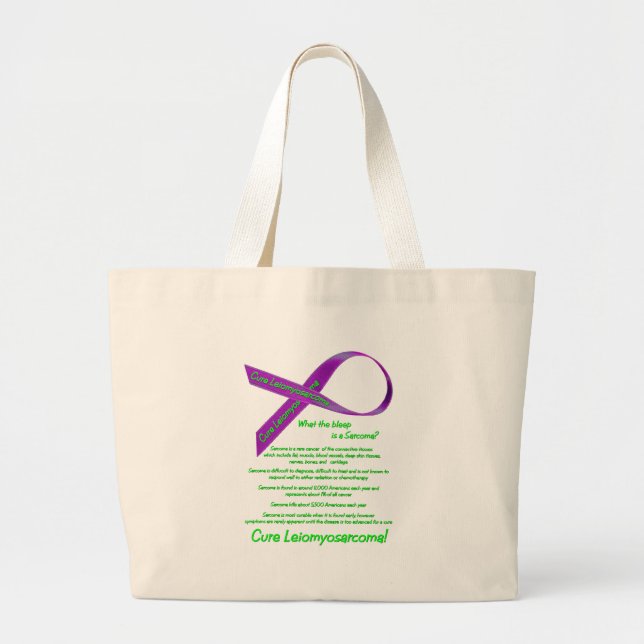 Cure Leiomyosarcoma Tote Bag (Front)