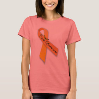 Cure Leukaemia Orange Ribbon Butterfly Shirt