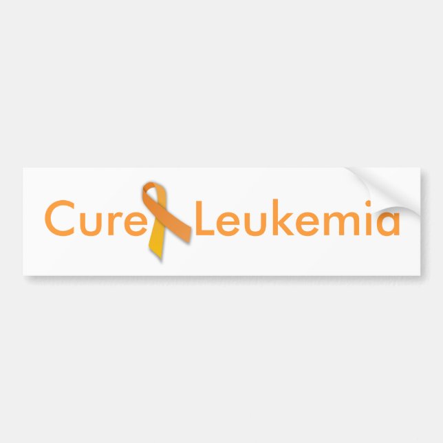 Cure Leukemia Bumper Sticker (Front)