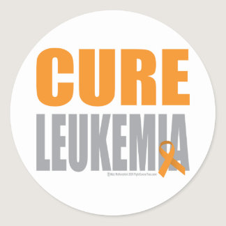 Cure Leukemia Classic Round Sticker