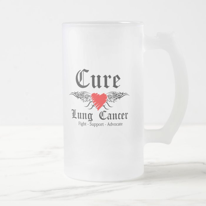 Cure Lung Cancer Tattoo Wings Coffee Mug