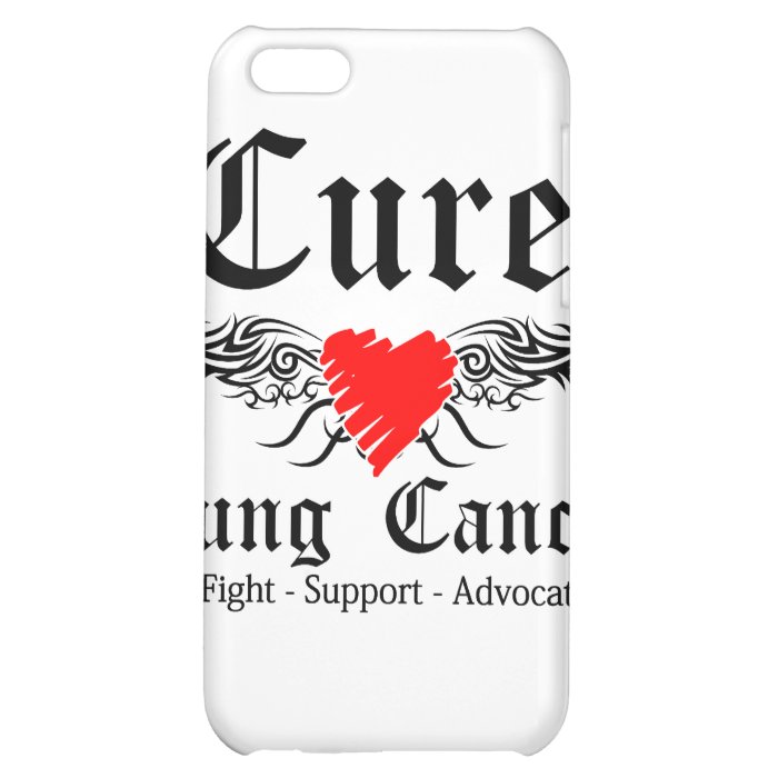 Cure Lung Cancer Tattoo Wings iPhone 5C Cover