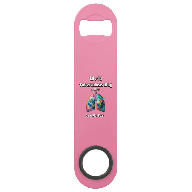 Cure Not Fear. World Tuberculosis Day.  Bar Key (Front)