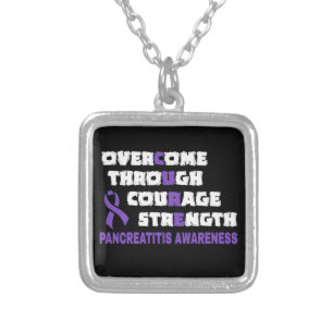 CURE...Pancreatitis Silver Plated Necklace