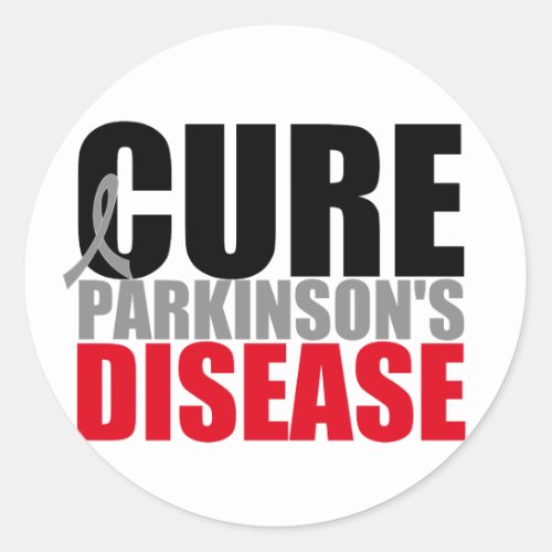 CURE Parkinsons Disease Classic Round Sticker