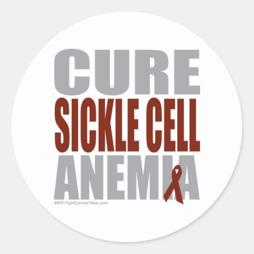 Cure Sickle Cell Anemia Classic Round Sticker