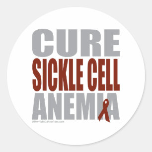 Cure Sickle Cell Anemia Classic Round Sticker