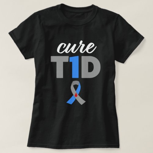 Cure T1D Type One Diabetes Awareness Hope Gift T_Shirt
