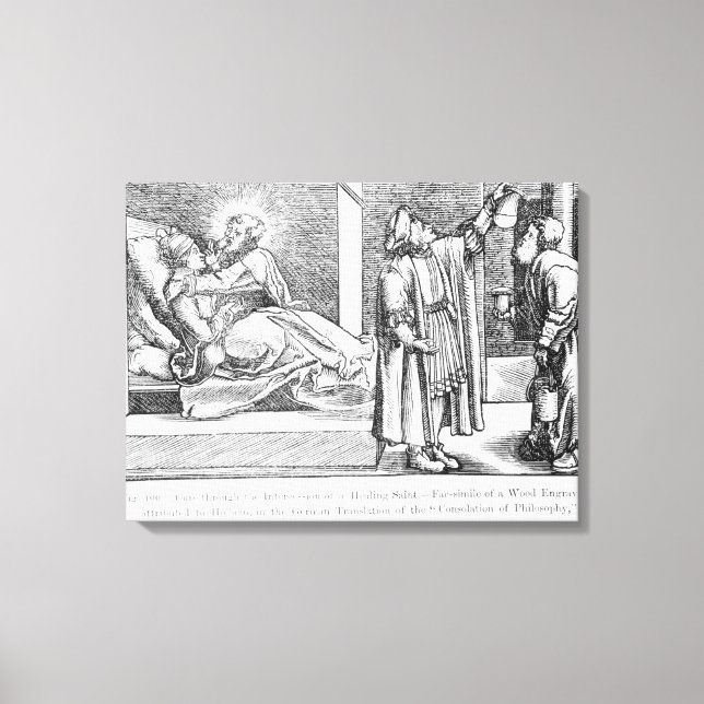 Cure through the Intercession of a Healing Canvas Print (Front)
