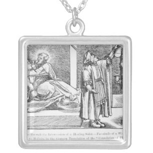 Cure through the Intercession of a Healing Silver Plated Necklace