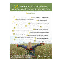 CureMyWife.com support for chronic illness & pain Poster