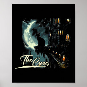 Cures Graphic Art Musician Funny Animal Cat Appare Poster