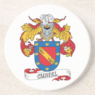 Curiel Family Crest Drink Coaster