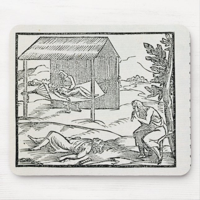 Curing the Sick, Natives of Hispaniola Mouse Pad (Front)