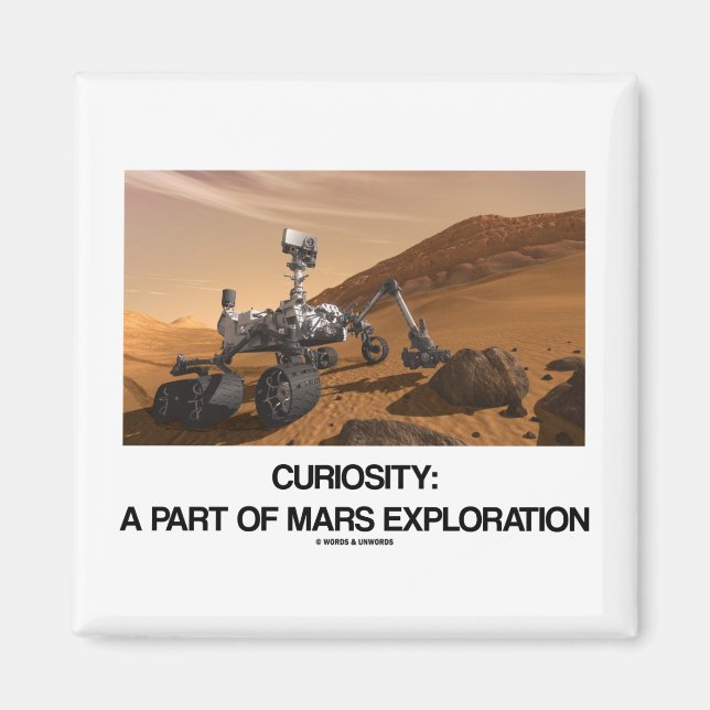 Curiosity A Part Of Mars Exploration Magnet (Front)