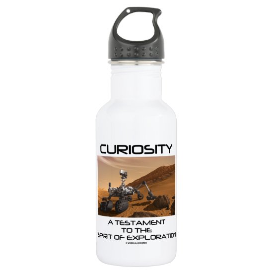 Curiosity A Testament To The Spirit Of Exploration Water Bottle