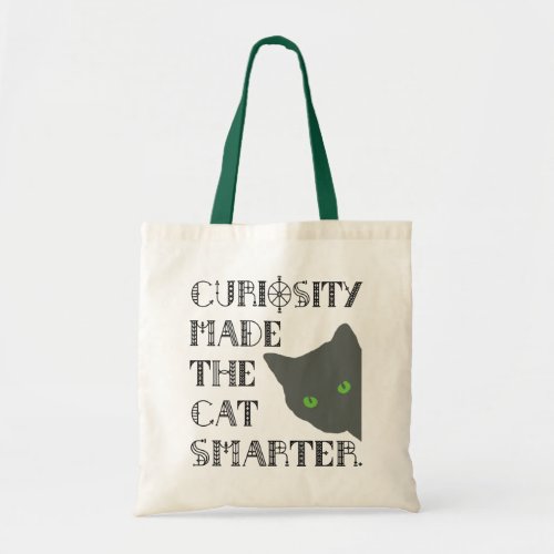 Curiosity and the Cat Tote Bag