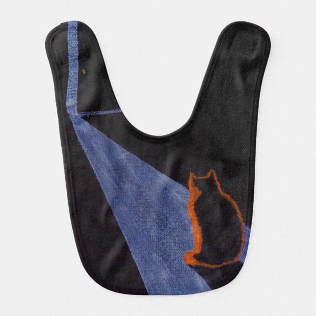 "Curiosity" Baby Bib (Front)