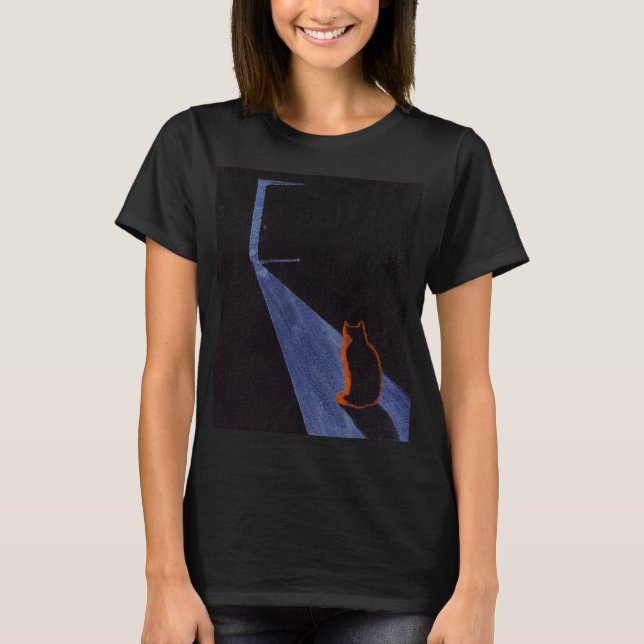 "Curiosity . . ." by Lynn J Rust, 2023 T-Shirt (Front)