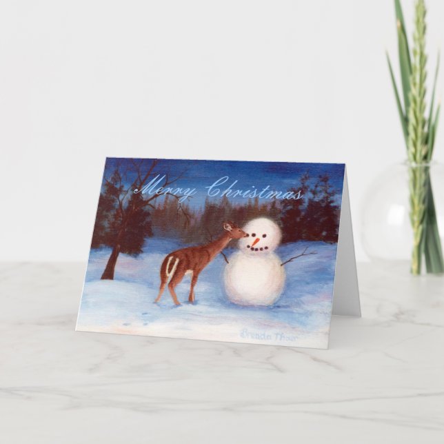 Curiosity Christmas Blank Card (Front)