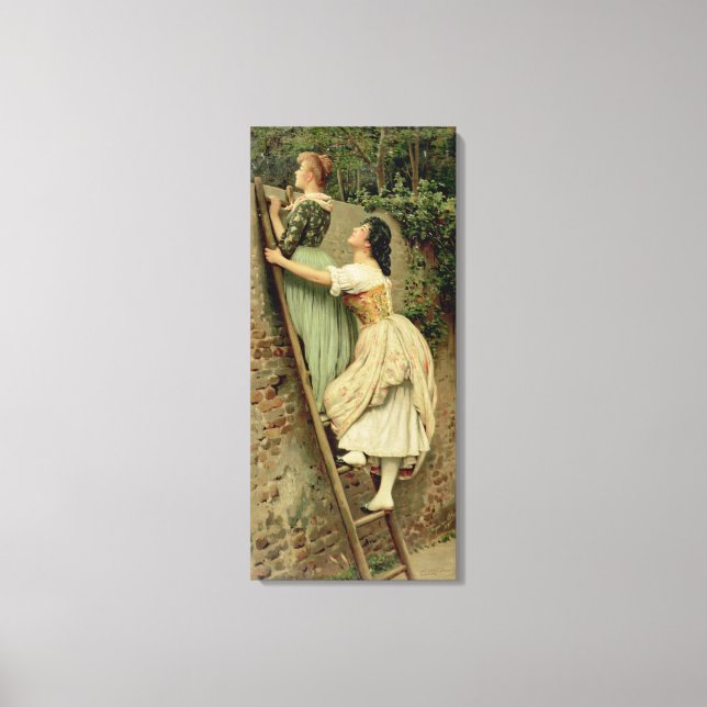 Curiosity, from the Pears Annual, Christmas, 1892 Canvas Print (Front)