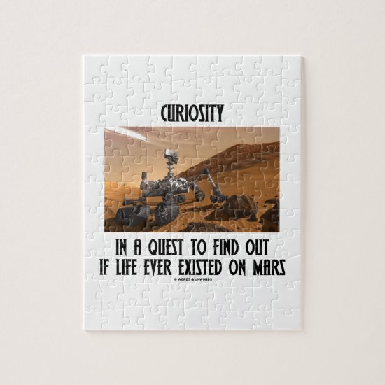 Curiosity In A Quest To Find Out Life On Mars Jigsaw Puzzle