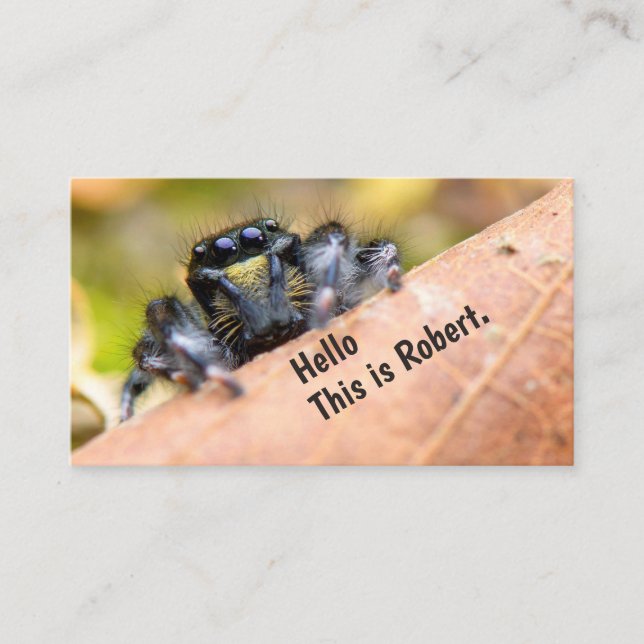 Curiosity Intrigued Hello (Original Image) © Business Card (Front)