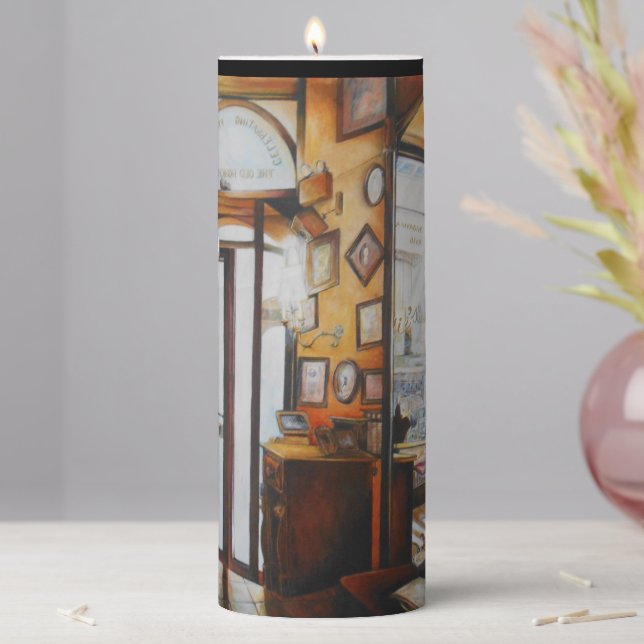 Curiosity is the Tool of the Wise Pillar Candle (In Situ)