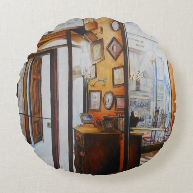 Curiosity is the Tool of the Wise Round Pillow (Front)