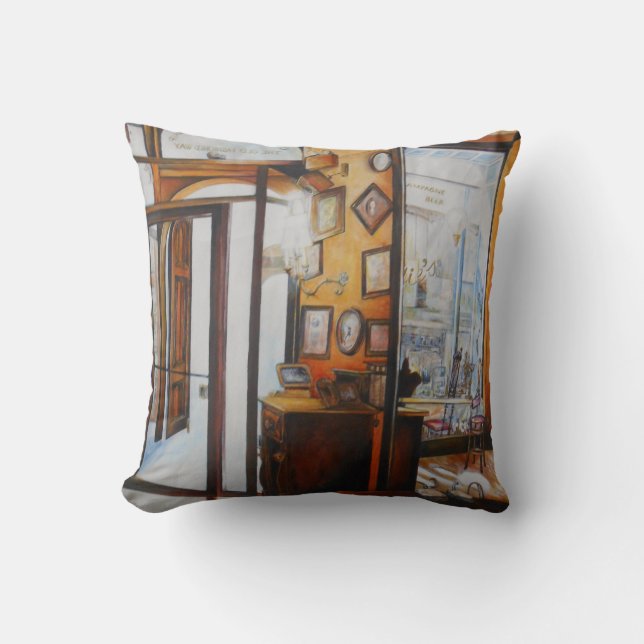 Curiosity is the Tool of the Wise Throw Pillow (Front)