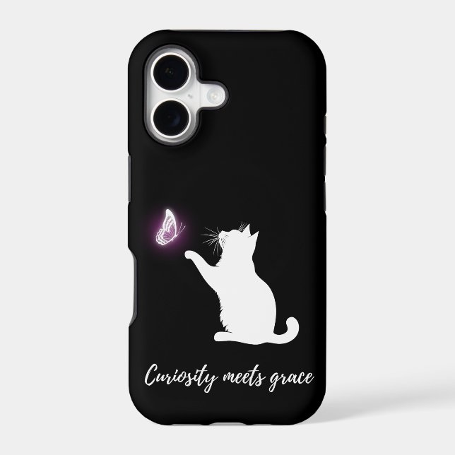 Curiosity meets grace iphone case (Back)